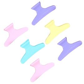 Minkissy 2sets Sectioning Hair Clips Salon Hair Clips Professional Fixed Tooth Plastic Styling Drying 24pcs*2 Random