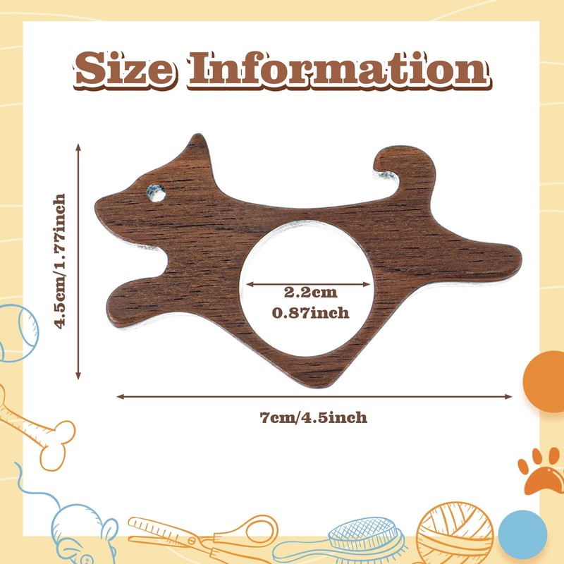 Mabor Walnut Dog Page Holder - Smooth Wood Thumb Bookmark