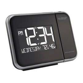 La Crosse Technology La Crosse Technology Projection Alarm Clock with Indoor Temperature and Humidity (616-1412)