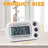 SGZIOO 4 PCS Fridge Thermometer Digital, Freezer Thermometer with LCD