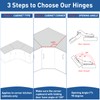 TamBee 1 Pair 45 Degree Hinges Soft Close Cabinet Corner