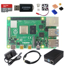 DIGISHUO Raspberry Pi 4B Model B 8GB RAM DIY Kit Case Fan SD Card Micro-SD HDMI (8G Module 8 in 1 Kit)