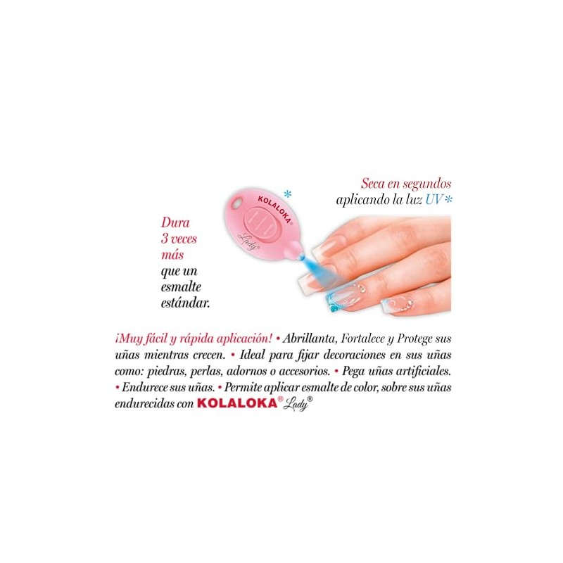 Kola Loka Lady - Pegamento Instantáneo para Uñas con Aplicador