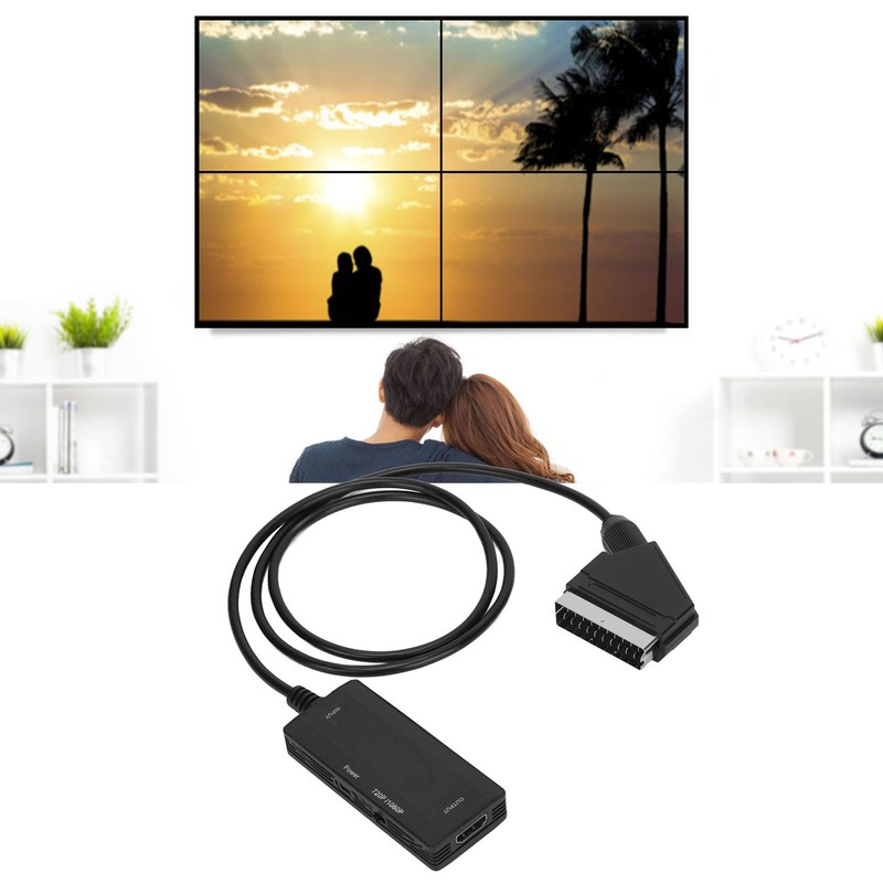 SCART to HD Multimedia Interface Converter Full HD 720P/1080P Video