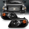 ACANII - For 2006-2011 Chevy HHR Black Headlights Headlamps Head