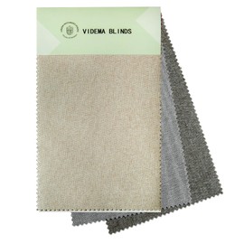 VIDEMA Motorized Roller Shade Fabric Samples（Fabric Grey, Fabric Beige, Fabric Brown）