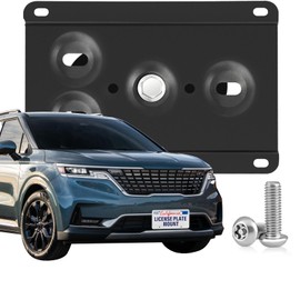 Heavy Duty Front Grille License Plate Frame Compatible with Kia Carnival,K5,Seltos,Sorento 4th gen SC,Sorento/Plug-in Hybrid 3rd gen UM,Sportage/Hybrid/Plug-in Hybrid NQ5,Telluride