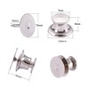 BENECREAT 60 Count Platinum Colors Clutch Pin Backs with Tie