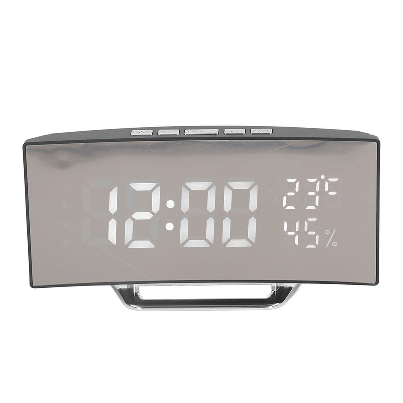 LED Digital Clock 3 Level Brightness Snooze USB Battery Powered