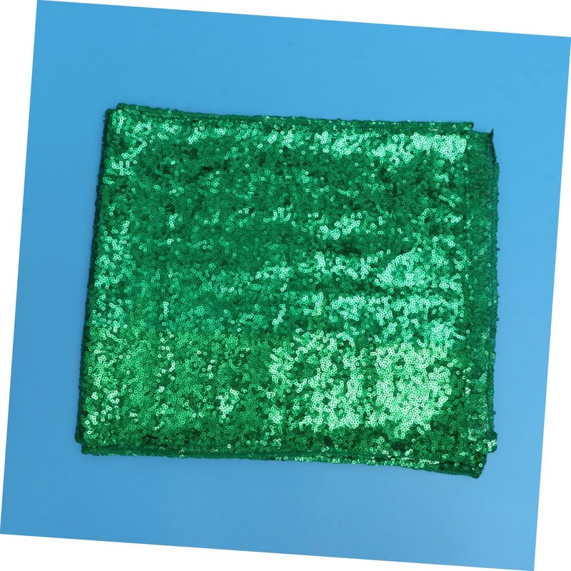 GRIRIW 30x180cm Green Sequin Table Cover Elegant Tablecloth for Home