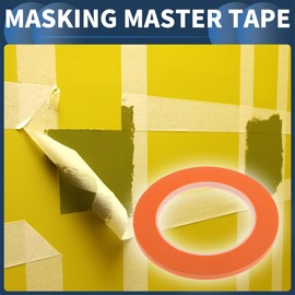 INFINAUTO Masking Tape 0.5cm x 30m DIY Car Auto Paint Painter Tape Orange 1 Piece