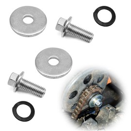 NOTISH 3/4 Inch Go Kart Clutch Bolt Kit, Clutch and Lock Washer, 10/12 Teeth Clutch Bolt Compatible with Go Kart Predator Engines, Minibike and Kart Engine (2PCS)