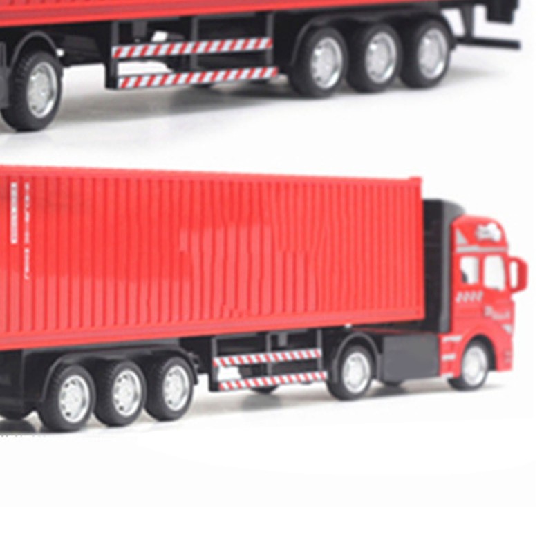 Pull Back Container Truck Toy High Simulation Plastic Alloy Container
