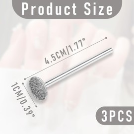 Pack of 3 Nail Cutter Attachments, Nail Grinder Bits, Nail Cutter Bits, Cutter Bit for Gel Nails, Cutter Attachments, Nail Bits, Cutter Bits, for Gel Nails, Professional Nail Cutter Bits Electric Foot