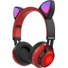 Riwbox CT-7 Cat Ear Bluetooth Headphones, LED Light Up Bluetooth