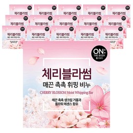 On the Body Flower Whipping Soap Cherry Blossom, 90g, 16 Pieces / 온더바디 플라워 휘핑 비누 체리블라썸, 90g, 16개입