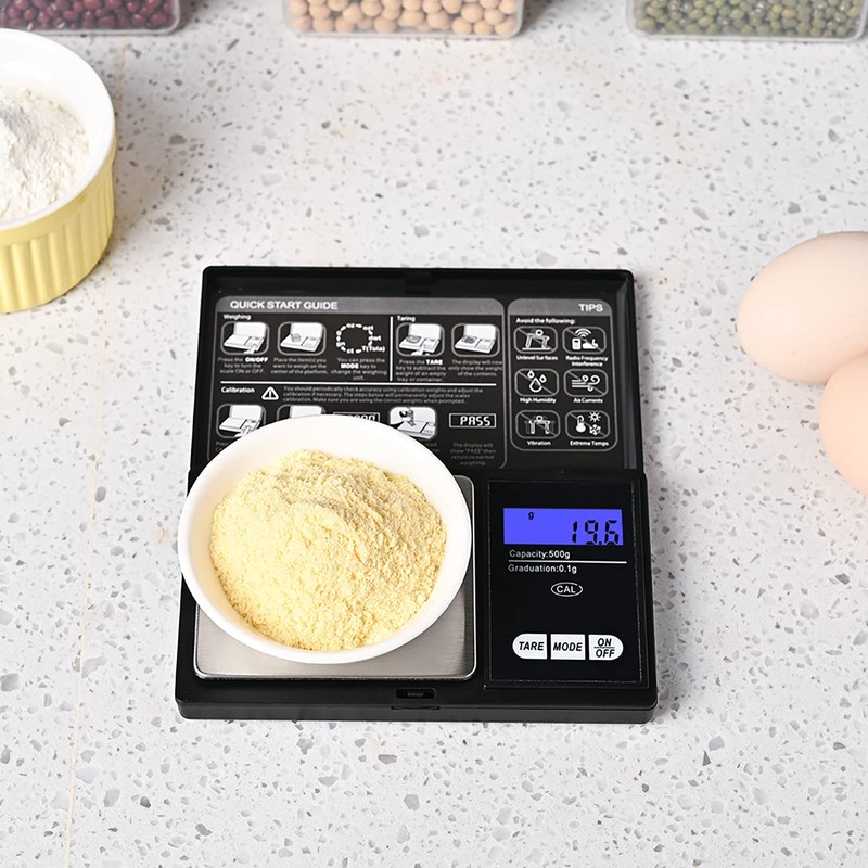 Pocket Scale 0.01g to 500g Portable Digital Kitchen Weighing Scale,