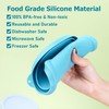 VIOTIIN 4 Cup Round Silicone Replacement Lids for Pyrex 7201-PC
