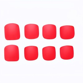 Short Toenails Fake Toe Nails Press On Toe Nails Full Cover Pedicure Artificial Art Toenail Tips for Women Girls Glue On Toe Nails 24Pcs French Matte Fake Nails Toe