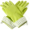 Full Circle Splash Patrol Natural Latex Cleaning and Dish Gloves, Medium/Large, Green