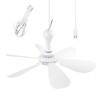 SCOOYEEES Silent USB Powered Ceiling Canopy Fan with 1m Extension