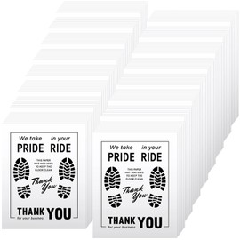 200 Pcs Paper Floor Mats for Cars - 20×16" Disposable Floor Mats for Cars, Auto Vehicles Floor Covers with Footprint Words, White Floor Pads for Cars, Auto Detailing Supplies