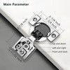 Redunest 1/2 Inch Overlay Soft Close Cabinet Hinges, 2 Pack