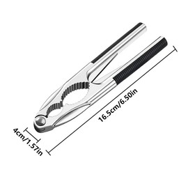 Tokaneit Nutcracker, Nutcracker Made of Zinc Alloy, Multifunctional Household Nutcracker, Professional Nutcracker, Household Nutcracker, Non-Slip Nutcracker, High-Quality Nut Cracker Black