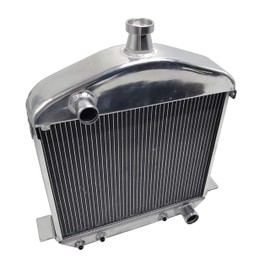 JSD G181A Aluminum Racing Radiator fits 1917-1927 Ford T Bucket 2 Row Single Pass