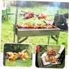 Mipcase 2Pcs Barbecue Skewers Durable BBQ Needles for Chicken Easy
