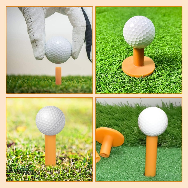 Yowodana Golf Tees Rubber Practice Set of 9 35mm-83mm Permanent
