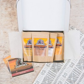 Specialty Coffee Whole Bean Sampler - Sample Gourmet Arabica Coffee Beans From All Over the World - Premium Gift Box for All Occasions - Fresh Roasted in USA, by Native American Coffee