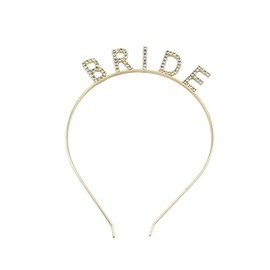 BTYONON Rhinestone Bridal Headband Bride Headband Elegant Crown Headband Bachelorette Party Headband for Women Girls