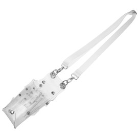 VICASKY Transparent Pvc Hair Stylist Bag with Shoulder Belt Portable Scissors Pouch Organized Storage for Haircut Tools and Accessories for Barbers and Hairdressers