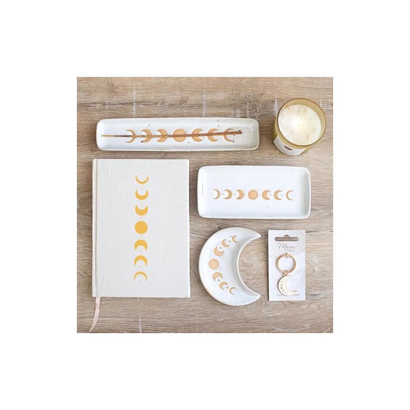 Something Different Elegant Moon Phase Ceramic Ash Catcher-Perfect for Home