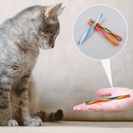 LAMXD Cat Tube Spring Toy, Cat Plastic Coil, Interactive Cat Toy for Indoor Cats BPA-Free Colorful Cat Plastic Coil for Kittens to Swat, Bite, Hunt Random Color(10Pack)