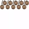 Portfolio 8.8-ft 10-Light Bamboo-Shade Plug-in Globe String Lights