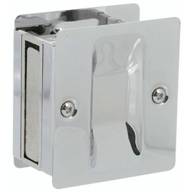 Delaney Hardware 270106 270106-Pocket Sliding Pocket Door Lock Privacy, Polished Chrome