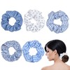 smatime 5 pieces scrunchies for hair, elastic hair bobbles, hair