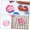LIFKOME Cherry Blossom Chopstick Holder 6pcs Ceramic Chopstick Racks for