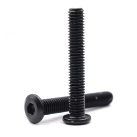 binifiMux 10pcs M8 x 70mm Black Rivet Countersunk Socket Cap Allen Bolts Rivet Screws Furniture Connecting 304 Stainless Steel