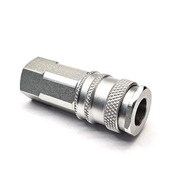 Euro Female Coupling (Hi Flow) 1/4" BSP - Quick Release - Air Line Fitting