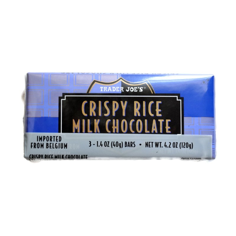 Trader Joe's Belgian Crispy Rice Milk Chocolate, 1.4 oz Bars