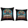 Scan The Airwaves Graphic Throw Pillow, 16x16, Multicolor