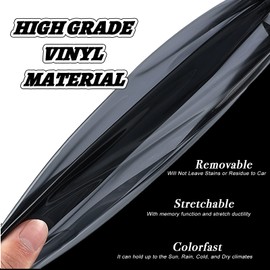 MusTree Precut Taillights Tail Light Tint Cover Fit for Toyota 4Runner 2014-2023 Accessories with Adhesive Gloss Dark Smoke Wrap Overlay (Full Tail Light)