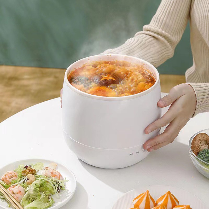 Mini Rice Cooker 1.8L Multi Functional Button Control Nonstick Porridge