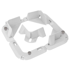 Boat Cooler Mounting Kits Universal Cooler Tie Down,Fits Most Brands,Removable Cooler Mounting kit,Include 4 Corner Pieces, 2 Quick-Connect Stretch Straps (Silver 4 Pack)