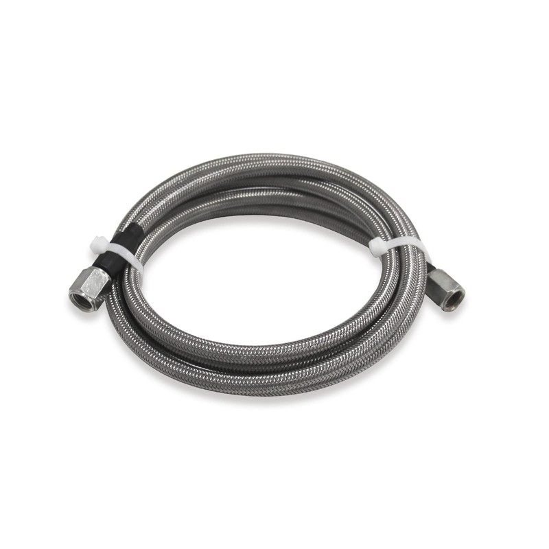 Steel Braided Turbo Oil Feed Line -4AN, Pressure Stainless Remote