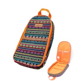 NatSumeBasics Travel Camping Cooking Utensils Organizer Bag Orange Portable Storage Pouch for BBQ Camp Cookware Kitchen Accessories Kit Bag (Only 1 Orange Bag)