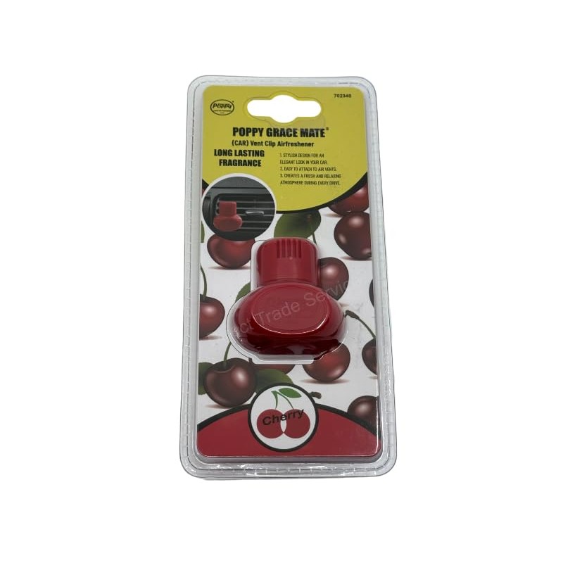 Poppy Grace Mate EVA Car Fragrance, Cherry, Pack of 2